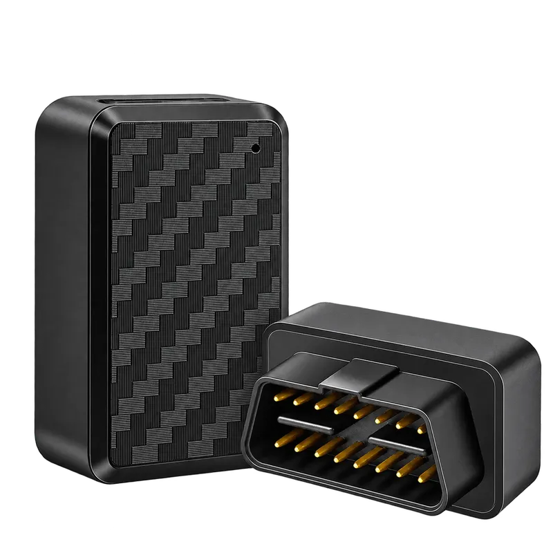 Czarny zestaw lokalizatora GPS i OBD-II